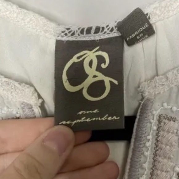 Anthropologie One September Beaded Tunic Blouse - Picture 4 of 10